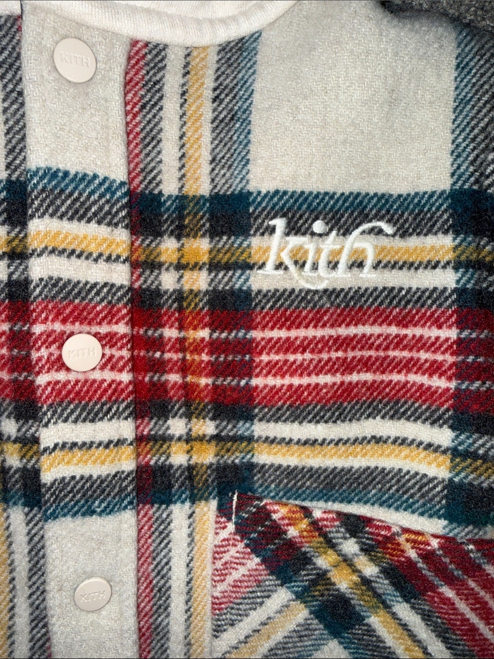 Kith Kids Plaid Wool-blend  Jacket w/Hood Size 3T